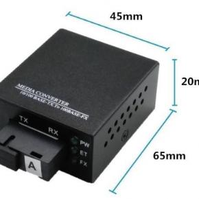 10/100M Mini Media Converter 65x45x20mm